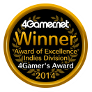Winner Award of Excellence Indies Division 4Gamer's Award 2014